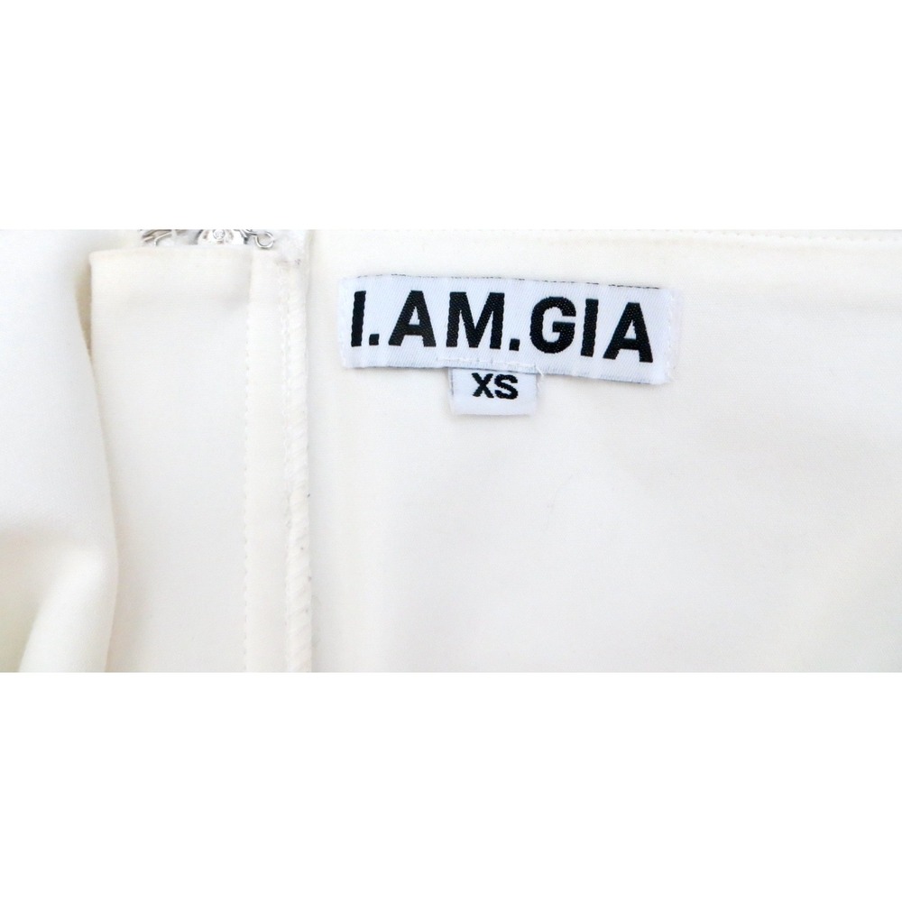 I.AM.GIA Bridget Corset Top Off the Shoulder Straps Cream Ivory SZ XS - Picture 11 of 13